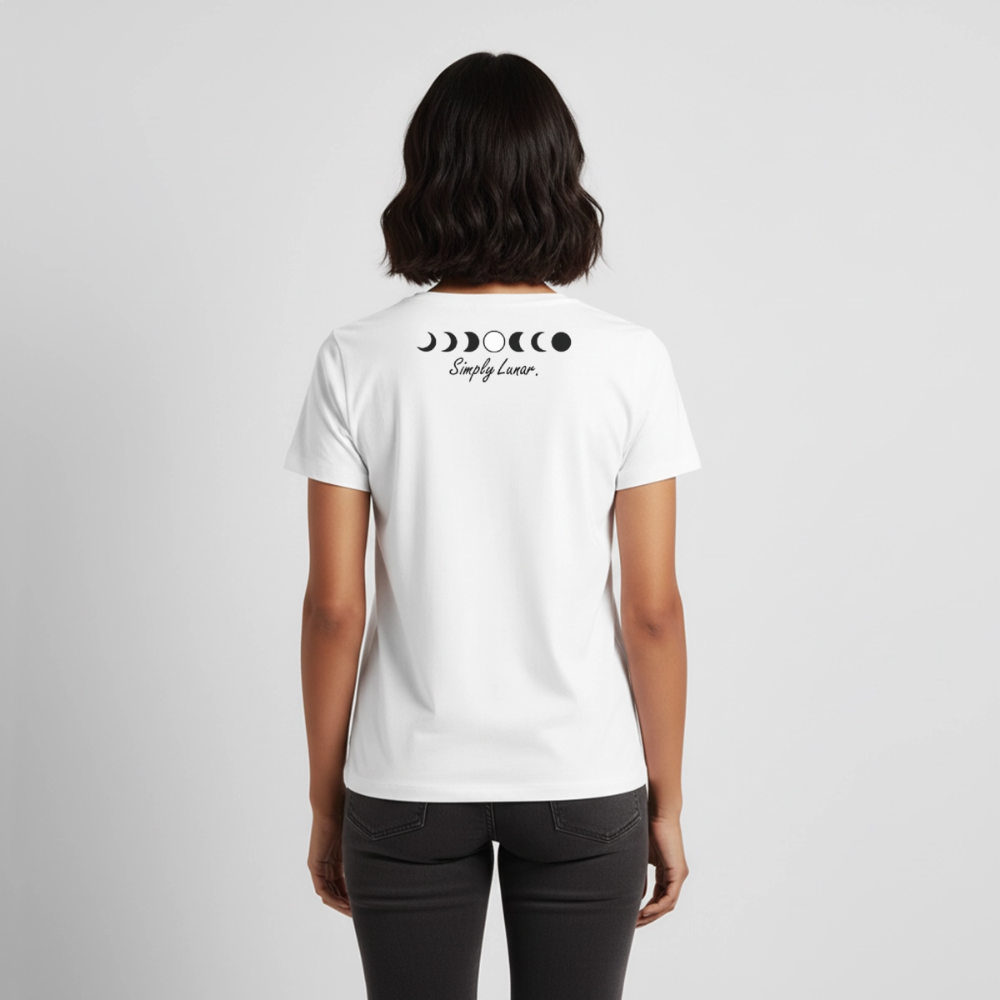 T-Shirt "Simply Lunar" (weiß, Frauen) - Weiß