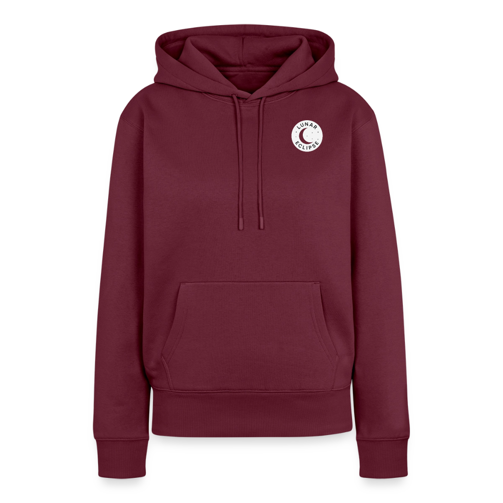 Hoodie "The Eclipse" (Frauen) - Burgunderrot