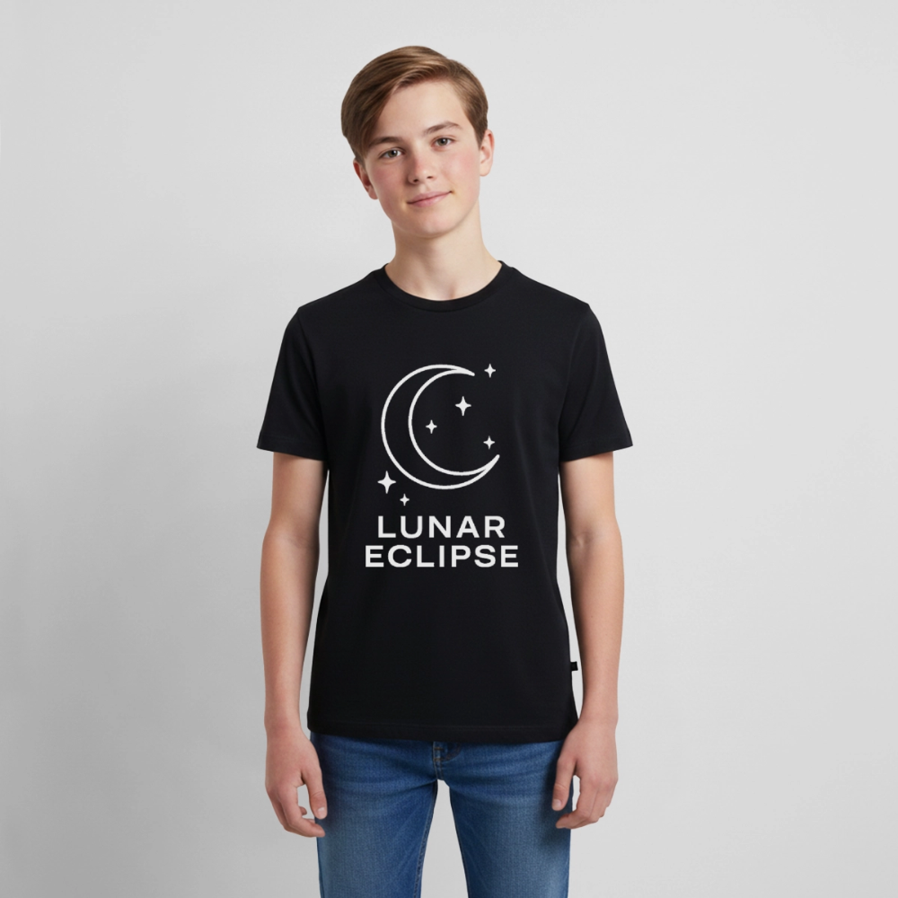 Kinder-T-Shirt "Simply Lunar" - Schwarz