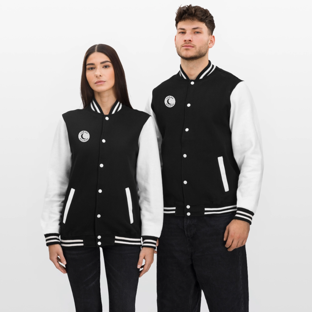 Collegejacke "The Eclipse" - Schwarz/Weiß