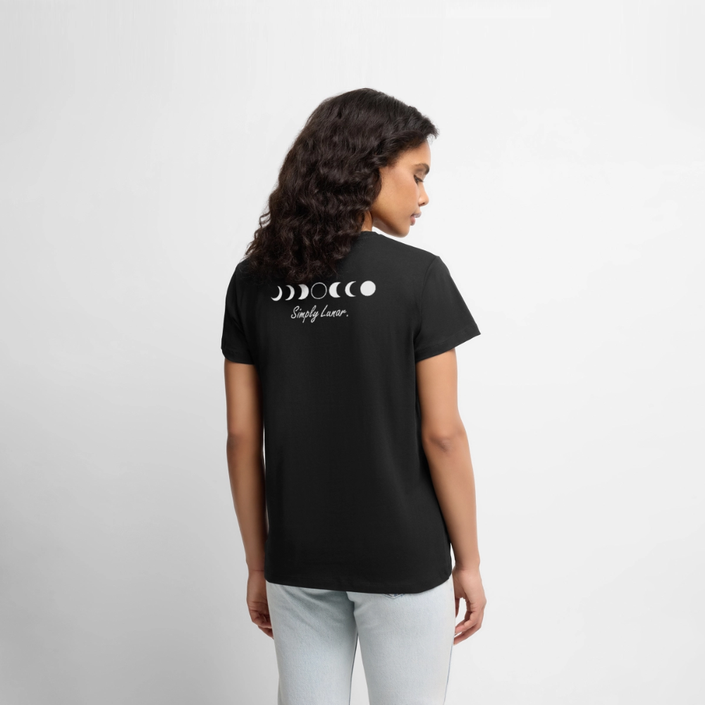 T-Shirt "Simply Lunar" (Frauen) - Schwarz