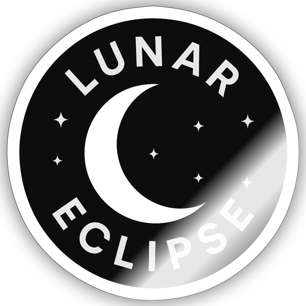 Sticker "The Eclipse" - white glossy