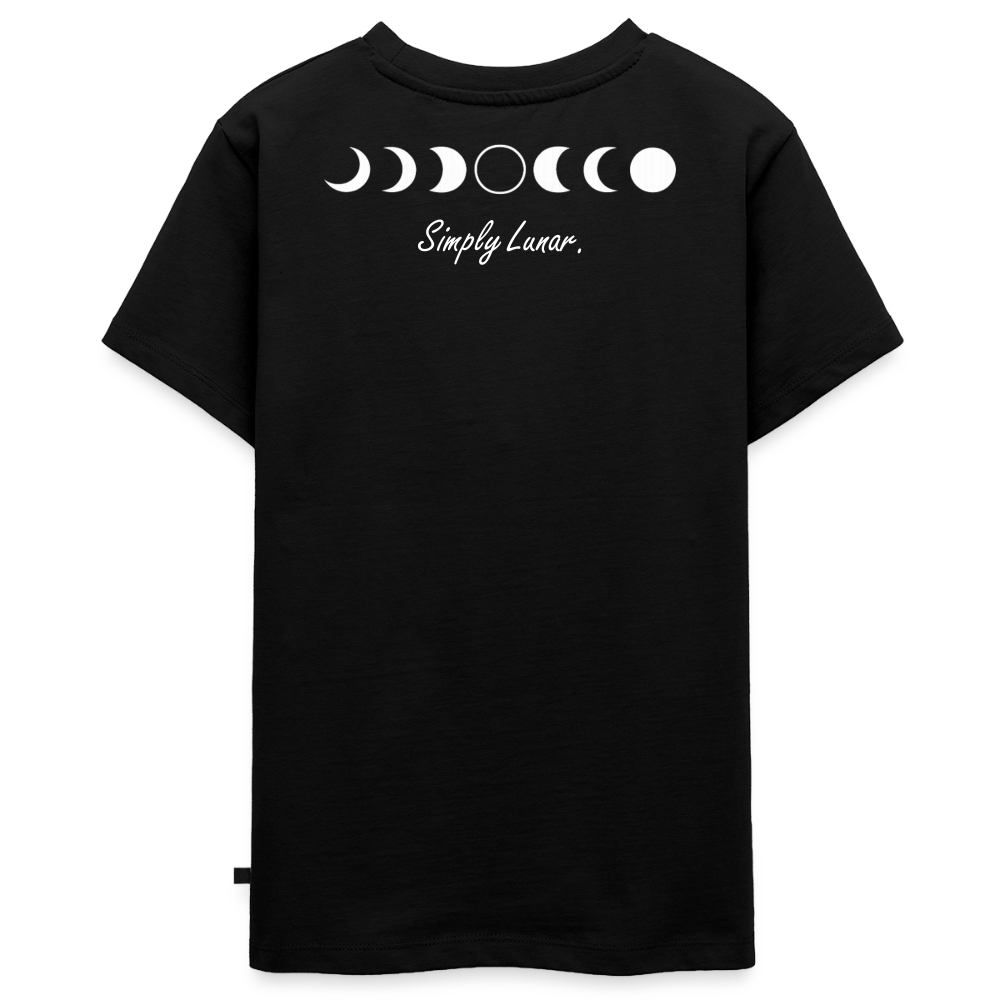 Kinder-T-Shirt "Simply Lunar" - Schwarz