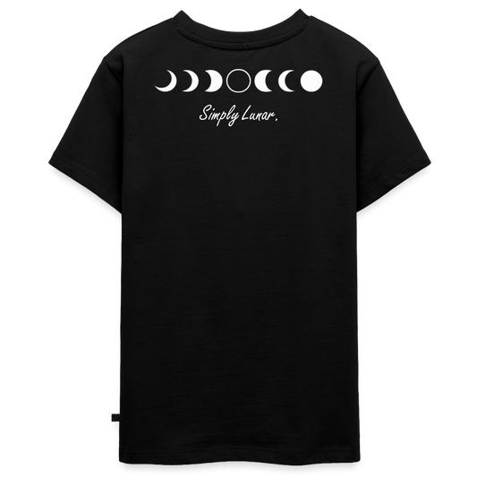 Kinder-T-Shirt "Simply Lunar" - Schwarz