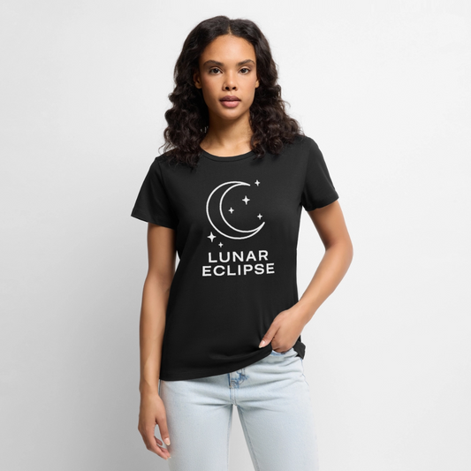 T-Shirt "Simply Lunar" (Frauen) - Schwarz