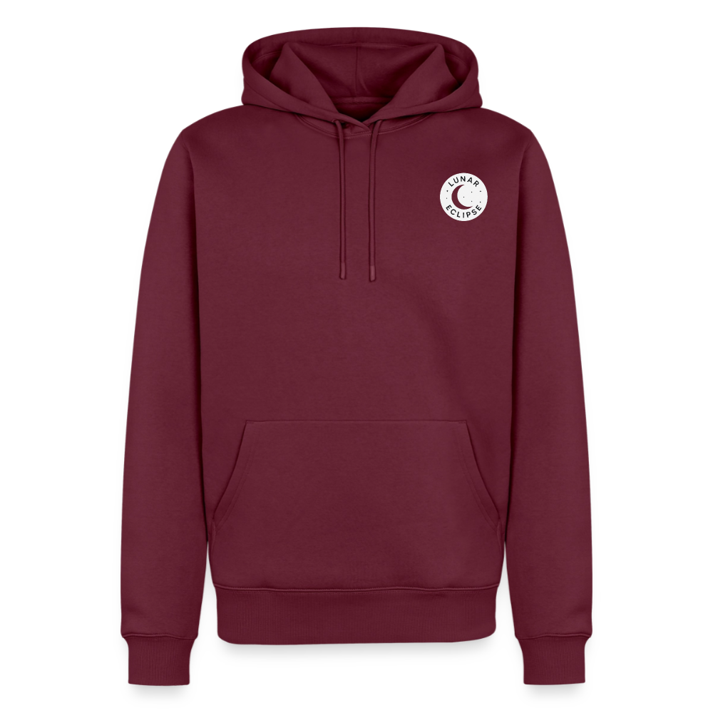 Hoodie "The Eclipse" (Männer) - Burgunderrot