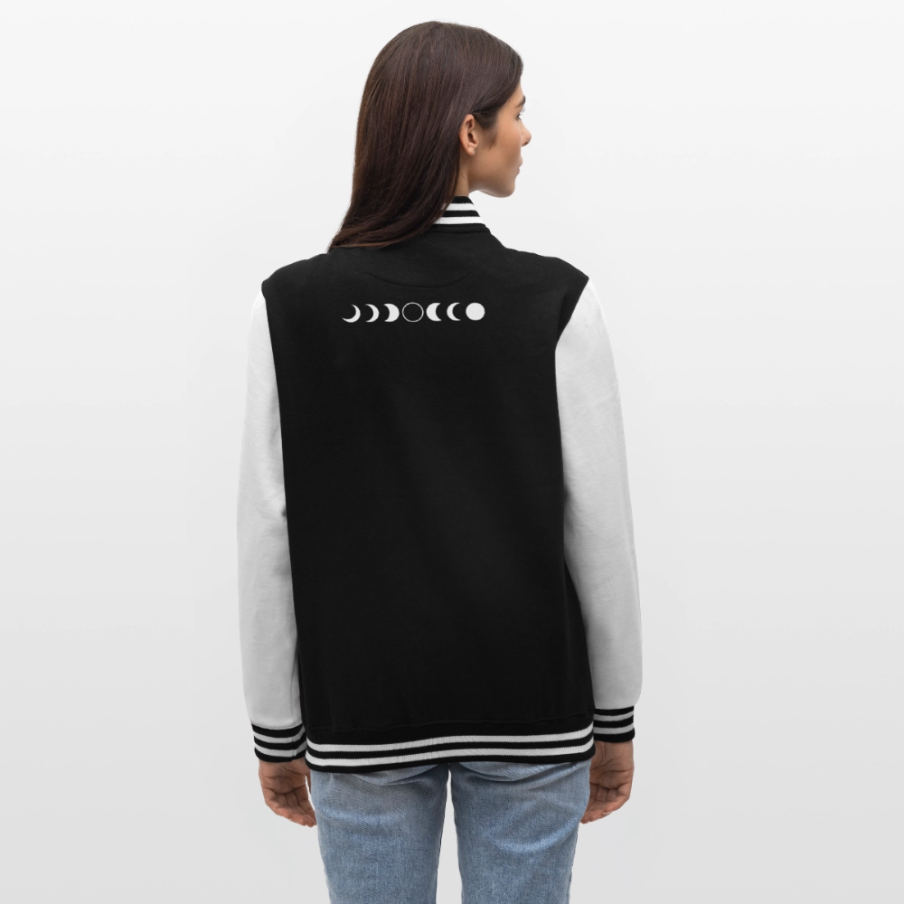 Collegejacke "The Eclipse" - Schwarz/Weiß