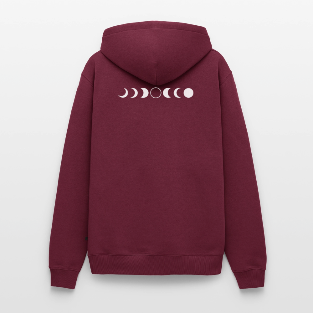 Hoodie "The Eclipse" (Männer) - Burgunderrot