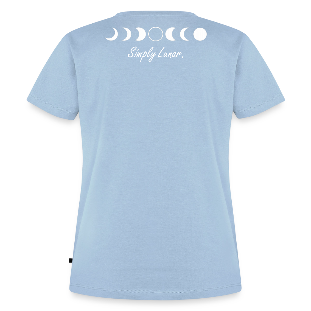 T-Shirt "Simply Lunar" (Frauen) - Hellblau