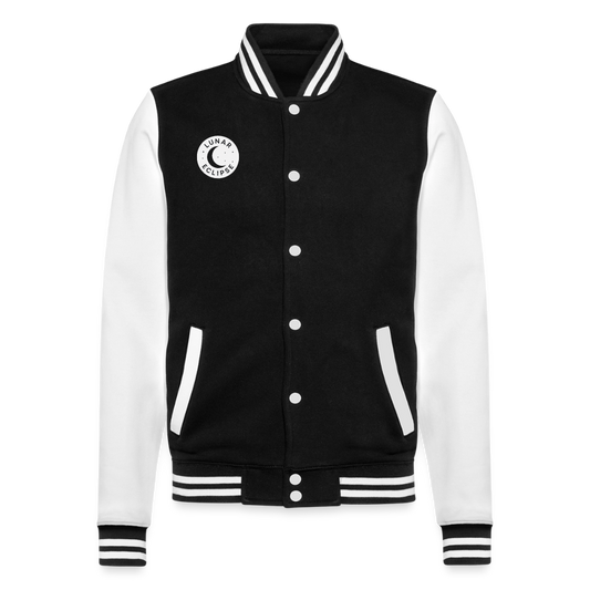 Collegejacke "The Eclipse" - Schwarz/Weiß