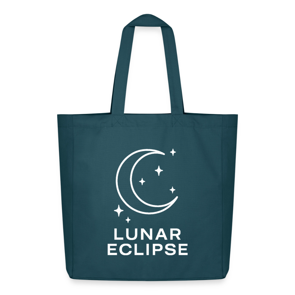 Stofftasche "Simply Lunar" - Dunkles Petrol