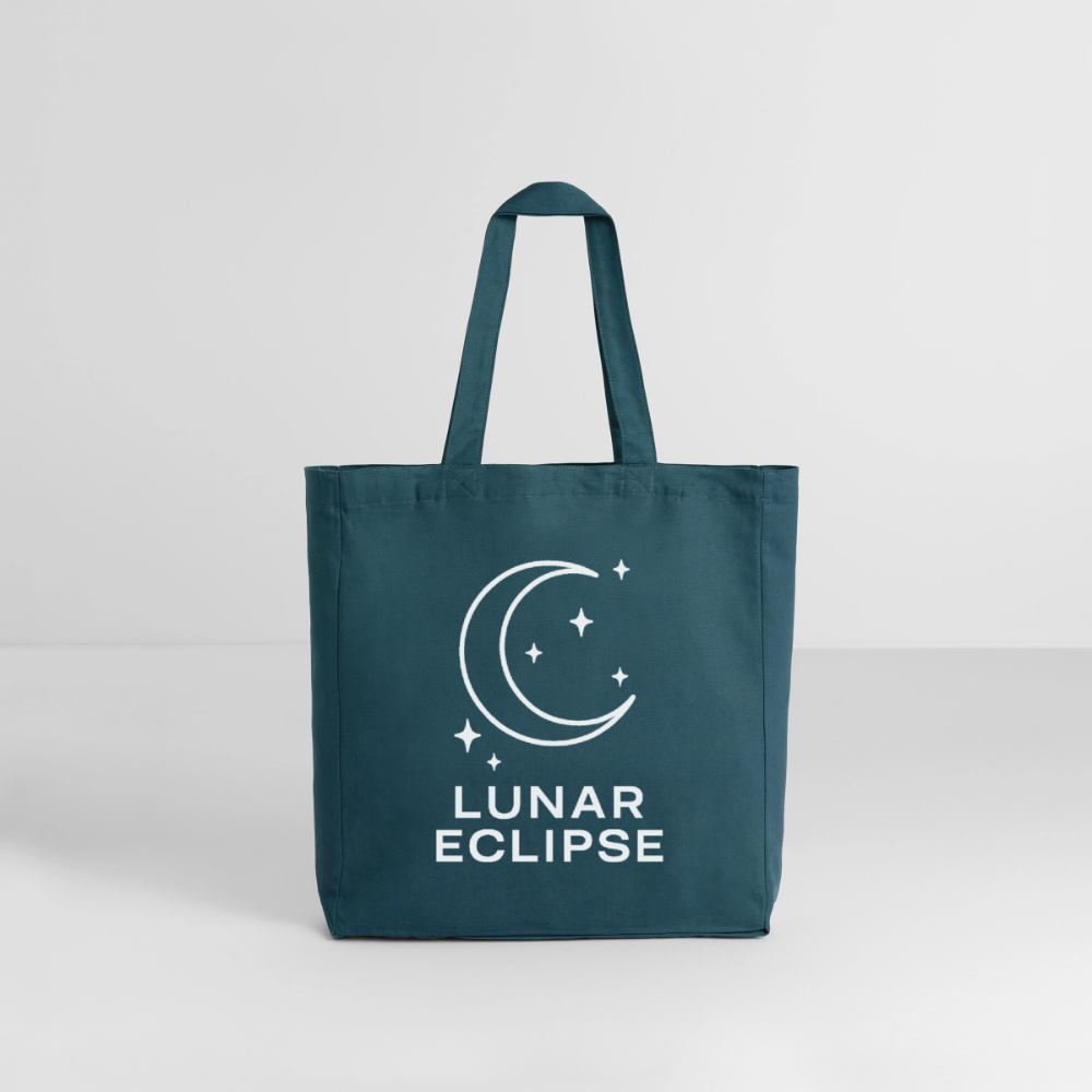 Stofftasche "Simply Lunar" - Dunkles Petrol