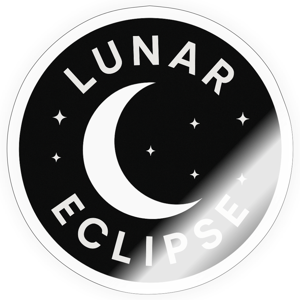 Sticker "The Eclipse" - transparent glossy